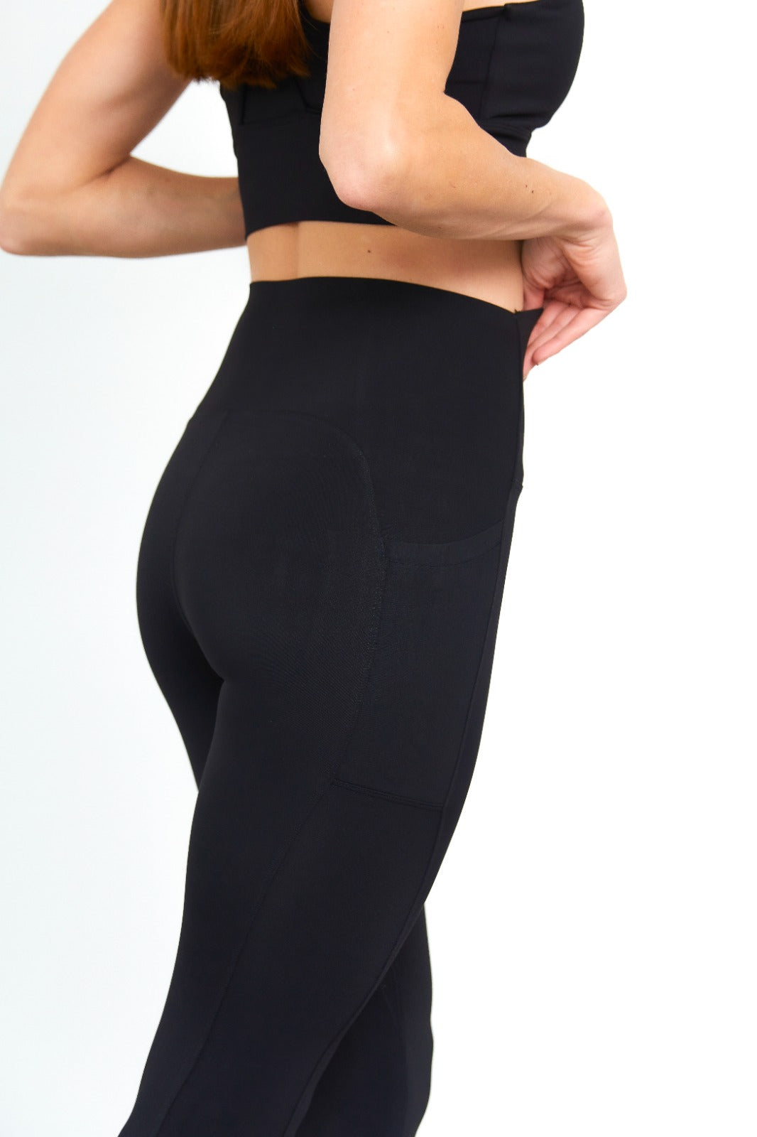 Leggings de Entreno Mujer con Bolsillos Laterales y Cintura Alta
