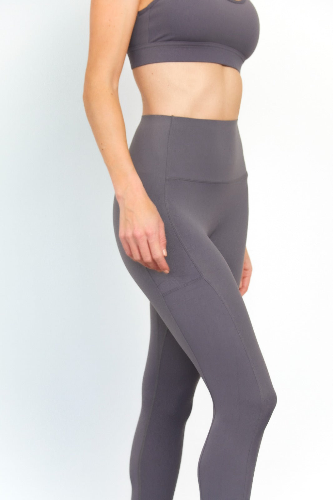 Leggings de Entreno Mujer con Bolsillos Laterales y Cintura Alta