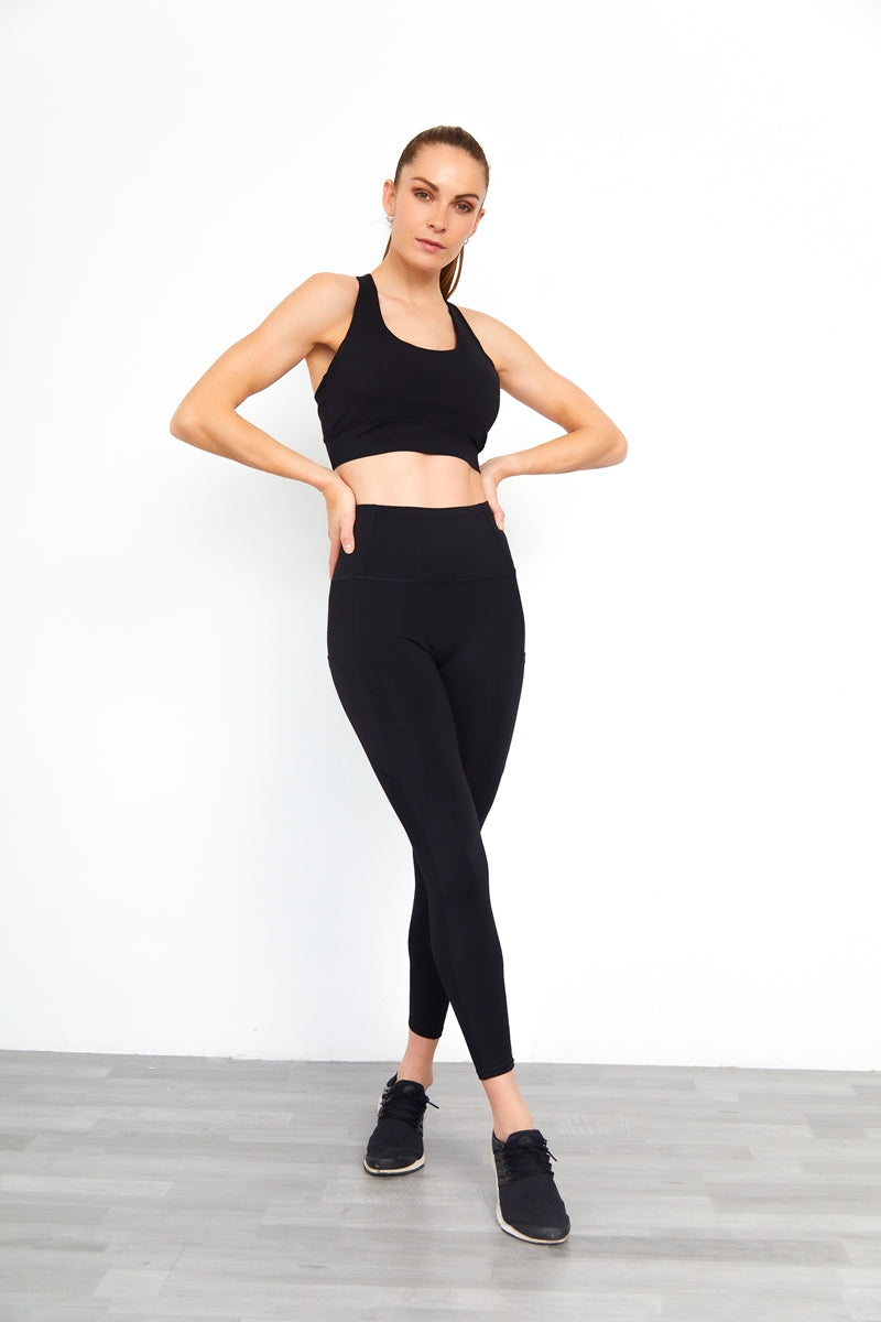 Conjunto Leggings Deportivo y Top Espalda Tiras