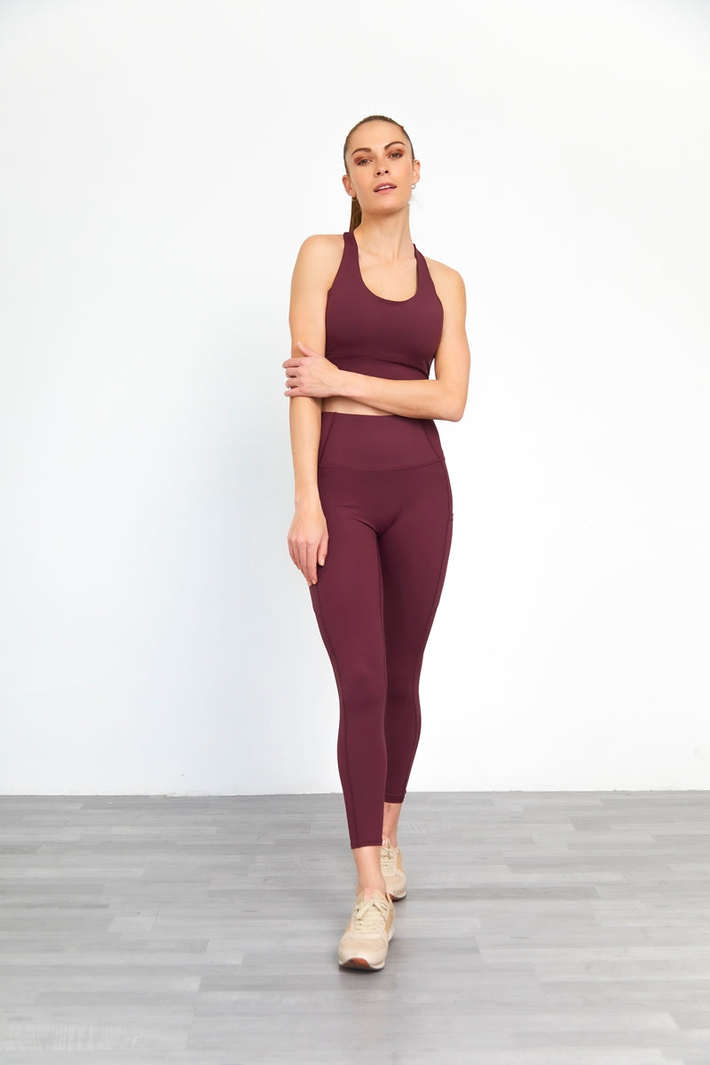 Conjunto Leggings Deportivo y Top Espalda Tiras